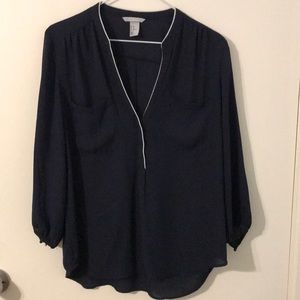 Navy blue blouse